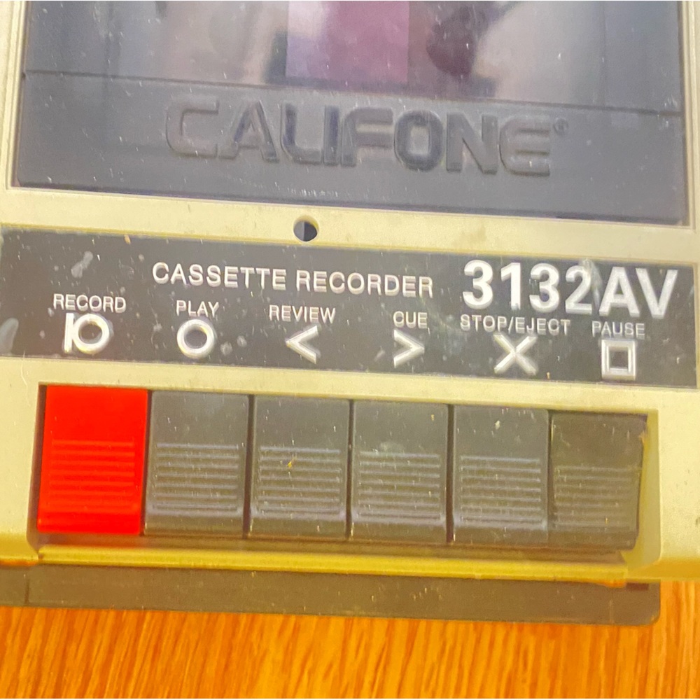 Vintage Califone Cassette recorder 2X model 3132AV Auto Stop